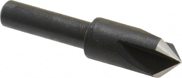 Cleveland - 3/8" Head Diam, 1/4" Shank Diam, 3 Flute 90° High Speed Steel Countersink - Eagle Tool & Supply