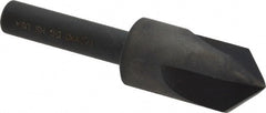 Cleveland - 1/2" Head Diam, 1/4" Shank Diam, 3 Flute 90° High Speed Steel Countersink - Eagle Tool & Supply