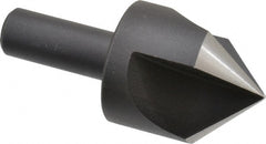 Cleveland - 1-1/4" Head Diam, 1/2" Shank Diam, 3 Flute 90° High Speed Steel Countersink - Eagle Tool & Supply