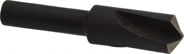 Cleveland - 3/8" Head Diam, 1/4" Shank Diam, 3 Flute 120° High Speed Steel Countersink - Eagle Tool & Supply