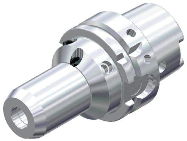 Kennametal - HSK40A Taper Shank, 8mm Hole Diam, Hydraulic Tool Holder/Chuck - 27.7mm Nose Diam, 80mm Projection, 27mm Clamp Depth, 15,000 RPM, Through Coolant - Exact Industrial Supply