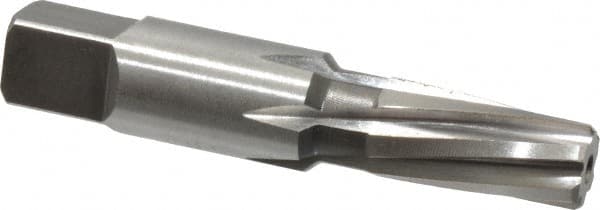 Cleveland - 1/8" Pipe, 0.362" Diam, 0.316" Small End Diam, Straight Shank, 19.05mm Flute, Taper Pipe Reamer - Eagle Tool & Supply