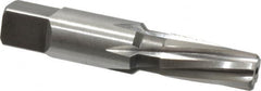 Cleveland - 1/8" Pipe, 0.362" Diam, 0.316" Small End Diam, Straight Shank, 19.05mm Flute, Taper Pipe Reamer - Eagle Tool & Supply