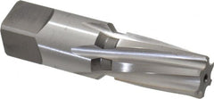 Cleveland - 3/8" Pipe, 0.606" Diam, 0.54" Small End Diam, Straight Shank, 1-1/16" Flute, Taper Pipe Reamer - Eagle Tool & Supply