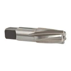 Cleveland - 1/2" Pipe, 3/4" Diam, 0.665" Small End Diam, Straight Shank, 1-3/8" Flute, Taper Pipe Reamer - Eagle Tool & Supply