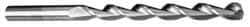 Cleveland - #24 135° Cobalt Jobber Drill - TiAlN Finish, Right Hand Cut, Parabolic Flute, Straight Shank, 3-1/8" OAL, Split Point - Eagle Tool & Supply
