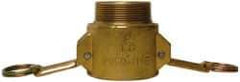 EVER-TITE Coupling Products - 2-1/2" Brass Cam & Groove Suction & Discharge Hose Female Coupler Male NPT Thread - Part B, 2-1/2" Thread, 250 Max psi - Eagle Tool & Supply