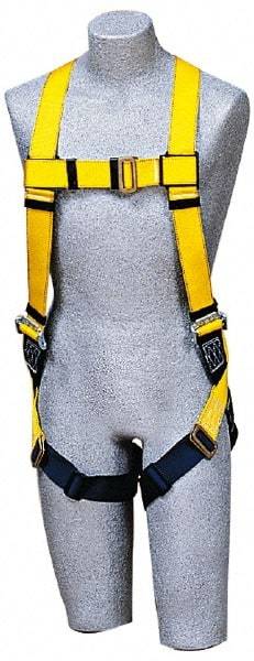 DBI/SALA - 420 Lb Capacity, Size Universal, Full Body Construction Safety Harness - Polyester Webbing, Side D-Ring, Pass-Thru Leg Strap, Pass-Thru Chest Strap - Eagle Tool & Supply
