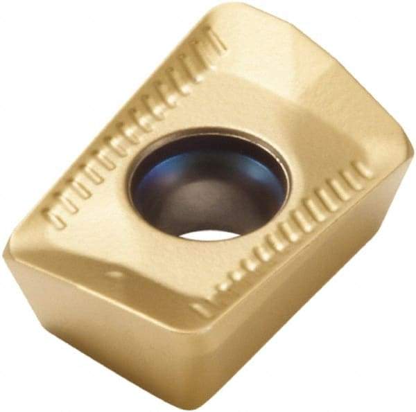 Seco - XOMX10T324 ME07 Grade F40M Carbide Milling Insert - TiAlN/TiN Finish, 0.151" Thick, 0.27" Inscribed Circle - Eagle Tool & Supply
