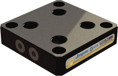 Jergens - 130mm Long x 130mm Wide x 30mm High Aluminum Fixture Plate - 30mm Plate Thickness - Eagle Tool & Supply