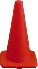 PRO-SAFE - 18" High, Orange Rigid Traffic Cone - 12" Base Width, 3 Lb, PVC - Eagle Tool & Supply