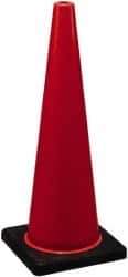 PRO-SAFE - 36" High, Orange Traffic Cone with Base - 15" Base Width, 10 Lb, PVC - Eagle Tool & Supply