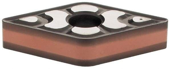 Iscar - DNMG432 TF Grade IC6025 Carbide Turning Insert - TiCN/Al2O3/TiN Finish, 55° Diamond, 1/2" Inscr Circle, 3/16" Thick, 1/32" Corner Radius - Eagle Tool & Supply