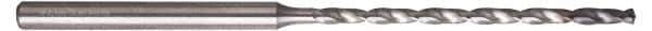 Guhring - 0.0787", 135° Point, Solid Carbide Micro Drill Bit - 36mm Flute Length, 4mm Shank Diam, Series 6412 - Eagle Tool & Supply