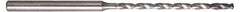 Guhring - 0.0866", 135° Point, Solid Carbide Micro Drill Bit - 40mm Flute Length, 4mm Shank Diam, Series 6412 - Eagle Tool & Supply