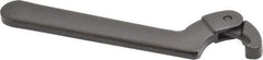 Proto - 3/4" to 2" Capacity, Black Oxide Finish, Adjustable Hook Spanner Wrench - 6-3/8" OAL, 1/8" Hook Pin Height - Eagle Tool & Supply