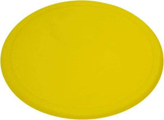 Rubbermaid - 8.8" Wide, Round Polyethylene Lid - Use with FG572000, FG572100, FG572124 - Eagle Tool & Supply