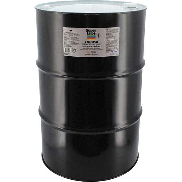 Synco Chemical - 55 Gal Drum Synthetic Penetrant - Translucent Brown, -10°F to 180°F, Food Grade - Eagle Tool & Supply