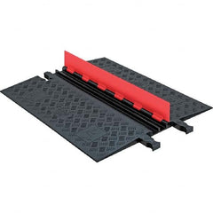 Checkers - On Floor Cable Covers Cover Material: Polyurethane Number of Channels: 2 - Eagle Tool & Supply