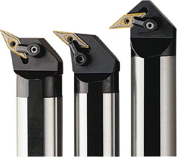Seco - 48mm Min Bore Diam, 300mm OAL, 32mm Shank Diam, S-MVLN Indexable Boring Bar - 50mm Max Bore Depth, VN.. 1604.. Insert, Pin & Clamp Holding Method - Eagle Tool & Supply