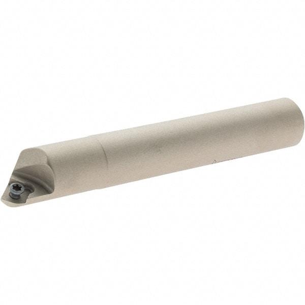 Iscar - 45° Lead Angle, 14.1mm Max Cut Diam, 6mm Min Cut Diam, 4mm Max Depth of Cut, Indexable Chamfer and Angle End Mill - 1 Insert, X/Q/SOMT 06 Insert Style, 80mm Overall Length, Straight Shank - Eagle Tool & Supply