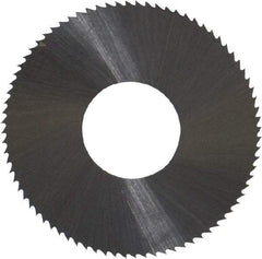 Controx - 1" Diam x 0.01" Blade Thickness x 3/8" Arbor Hole Diam, 80 Tooth Slitting and Slotting Saw - Arbor Connection, Right Hand, Uncoated, High Speed Steel, Concave Ground - Eagle Tool & Supply