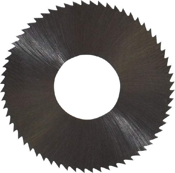 Controx - 1" Diam x 0.02" Blade Thickness x 3/8" Arbor Hole Diam, 64 Tooth Slitting and Slotting Saw - Arbor Connection, Right Hand, Uncoated, High Speed Steel, Concave Ground - Eagle Tool & Supply