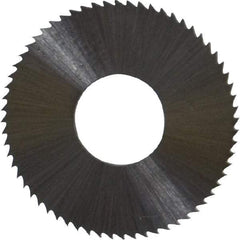 Controx - 1" Diam x 0.0313" Blade Thickness x 3/8" Arbor Hole Diam, 64 Tooth Slitting & Slotting Saw - Arbor Connection, Right Hand, Uncoated, M2 High Speed Steel, Concave Ground - Eagle Tool & Supply