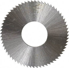 Controx - 1" Diam x 0.04" Blade Thickness x 3/8" Arbor Hole Diam, 64 Tooth Slitting and Slotting Saw - Arbor Connection, Right Hand, Uncoated, Cobalt, Concave Ground, Contains Keyway - Eagle Tool & Supply