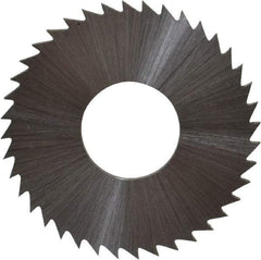 Controx - 1" Diam x 0.0469" Blade Thickness x 3/8" Arbor Hole Diam, 40 Tooth Slitting and Slotting Saw - Arbor Connection, Right Hand, Uncoated, Cobalt, Concave Ground, Contains Keyway - Eagle Tool & Supply