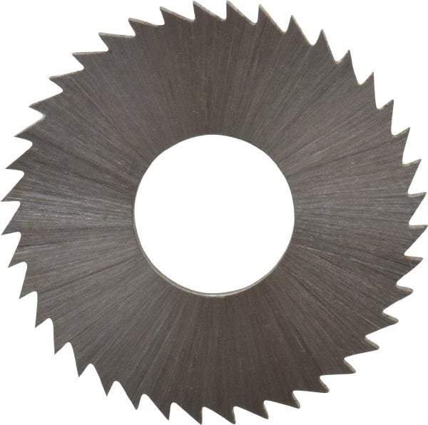 Controx - 1" Diam x 1/16" Blade Thickness x 3/8" Arbor Hole Diam, 40 Tooth Slitting and Slotting Saw - Arbor Connection, Right Hand, Uncoated, Cobalt, Concave Ground, Contains Keyway - Eagle Tool & Supply