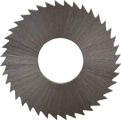 Controx - 1" Diam x 1/16" Blade Thickness x 3/8" Arbor Hole Diam, 40 Tooth Slitting and Slotting Saw - Arbor Connection, Right Hand, Uncoated, Cobalt, Concave Ground, Contains Keyway - Eagle Tool & Supply