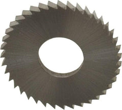 Controx - 1" Diam x 0.0781" Blade Thickness x 3/8" Arbor Hole Diam, 40 Tooth Slitting and Slotting Saw - Arbor Connection, Right Hand, Uncoated, Cobalt, Concave Ground, Contains Keyway - Eagle Tool & Supply