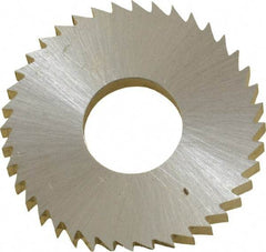 Controx - 1" Diam x 1/8" Blade Thickness x 3/8" Arbor Hole Diam, 40 Tooth Slitting and Slotting Saw - Arbor Connection, Right Hand, Uncoated, Cobalt, Concave Ground, Contains Keyway - Eagle Tool & Supply