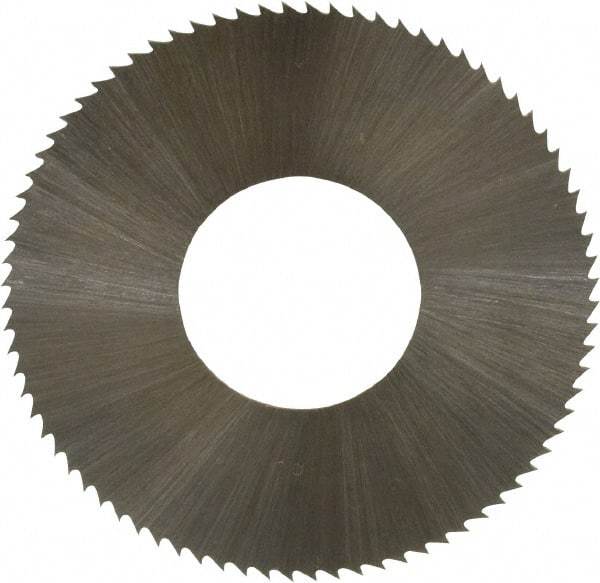 Controx - 1-1/4" Diam x 0.0156" Blade Thickness x 1/2" Arbor Hole Diam, 80 Tooth Slitting and Slotting Saw - Arbor Connection, Right Hand, Uncoated, High Speed Steel, Concave Ground - Eagle Tool & Supply