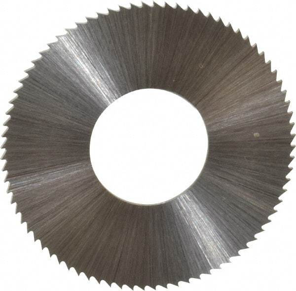 Controx - 1-1/4" Diam x 0.0313" Blade Thickness x 1/2" Arbor Hole Diam, 80 Tooth Slitting & Slotting Saw - Arbor Connection, Right Hand, Uncoated, M2 High Speed Steel, Concave Ground - Eagle Tool & Supply