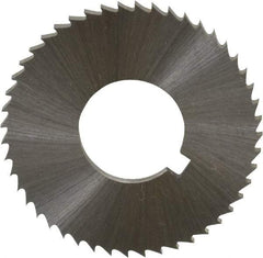 Controx - 1-1/4" Diam x 0.0781" Blade Thickness x 1/2" Arbor Hole Diam, 48 Tooth Slitting and Slotting Saw - Arbor Connection, Right Hand, Uncoated, Cobalt, Concave Ground, Contains Keyway - Eagle Tool & Supply