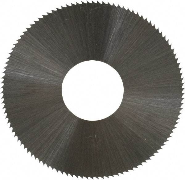 Controx - 1-1/2" Diam x 0.012" Blade Thickness x 1/2" Arbor Hole Diam, 110 Tooth Slitting and Slotting Saw - Arbor Connection, Right Hand, Uncoated, High Speed Steel, Concave Ground - Eagle Tool & Supply