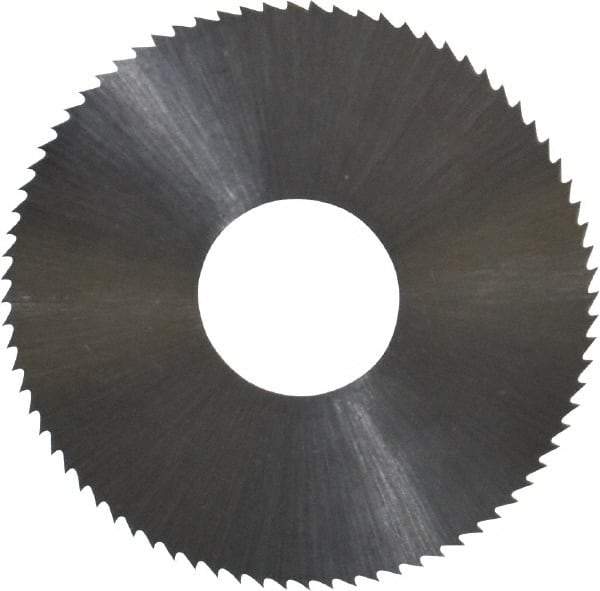 Controx - 1-1/2" Diam x 0.0156" Blade Thickness x 1/2" Arbor Hole Diam, 80 Tooth Slitting and Slotting Saw - Arbor Connection, Right Hand, Uncoated, High Speed Steel, Concave Ground - Eagle Tool & Supply