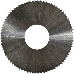 Controx - 1-1/2" Diam x 0.0313" Blade Thickness x 1/2" Arbor Hole Diam, 80 Tooth Slitting & Slotting Saw - Arbor Connection, Right Hand, Uncoated, M2 High Speed Steel, Concave Ground - Eagle Tool & Supply