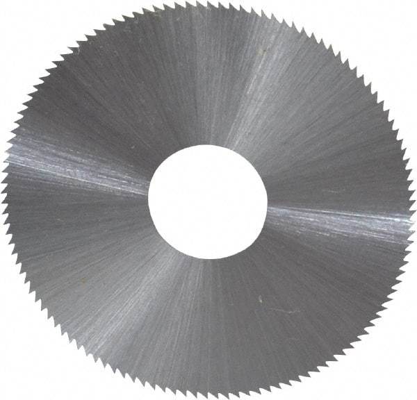 Controx - 1-3/4" Diam x 0.01" Blade Thickness x 1/2" Arbor Hole Diam, 120 Tooth Slitting and Slotting Saw - Arbor Connection, Right Hand, Uncoated, High Speed Steel, Concave Ground - Eagle Tool & Supply