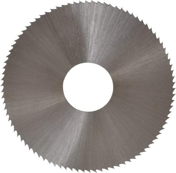 Controx - 1-3/4" Diam x 0.018" Blade Thickness x 1/2" Arbor Hole Diam, 90 Tooth Slitting and Slotting Saw - Arbor Connection, Right Hand, Uncoated, High Speed Steel, Concave Ground - Eagle Tool & Supply