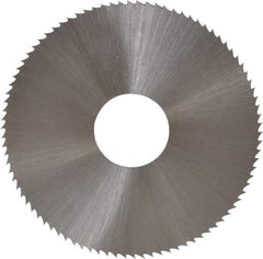 Controx - 1-3/4" Diam x 0.018" Blade Thickness x 1/2" Arbor Hole Diam, 90 Tooth Slitting and Slotting Saw - Arbor Connection, Right Hand, Uncoated, High Speed Steel, Concave Ground - Eagle Tool & Supply