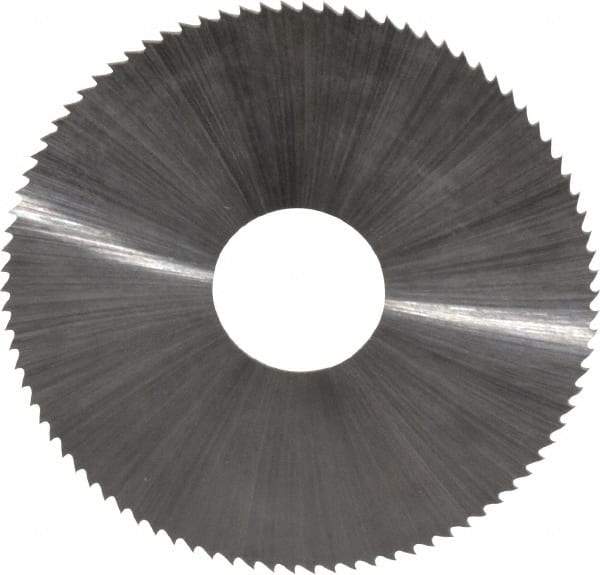 Controx - 1-3/4" Diam x 0.02" Blade Thickness x 1/2" Arbor Hole Diam, 90 Tooth Slitting and Slotting Saw - Arbor Connection, Right Hand, Uncoated, High Speed Steel, Concave Ground - Eagle Tool & Supply