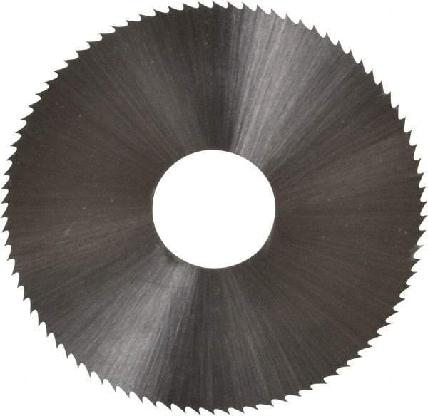 Controx - 1-3/4" Diam x 0.025" Blade Thickness x 1/2" Arbor Hole Diam, 90 Tooth Slitting & Slotting Saw - Arbor Connection, Right Hand, Uncoated, M2 High Speed Steel, Concave Ground - Eagle Tool & Supply