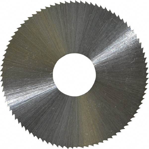 Controx - 1-3/4" Diam x 0.0313" Blade Thickness x 1/2" Arbor Hole Diam, 90 Tooth Slitting & Slotting Saw - Arbor Connection, Right Hand, Uncoated, M2 High Speed Steel, Concave Ground - Eagle Tool & Supply