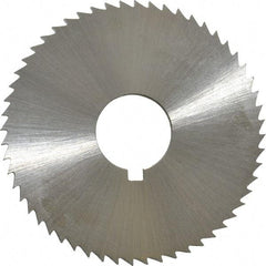 Controx - 1-3/4" Diam x 0.0781" Blade Thickness x 1/2" Arbor Hole Diam, 56 Tooth Slitting and Slotting Saw - Arbor Connection, Right Hand, Uncoated, Cobalt, Concave Ground, Contains Keyway - Eagle Tool & Supply