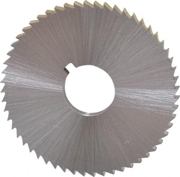 Controx - 2" Diam x 0.0156" Blade Thickness x 5/8" Arbor Hole Diam, 132 Tooth Slitting and Slotting Saw - Arbor Connection, Right Hand, Uncoated, High Speed Steel, Concave Ground - Eagle Tool & Supply