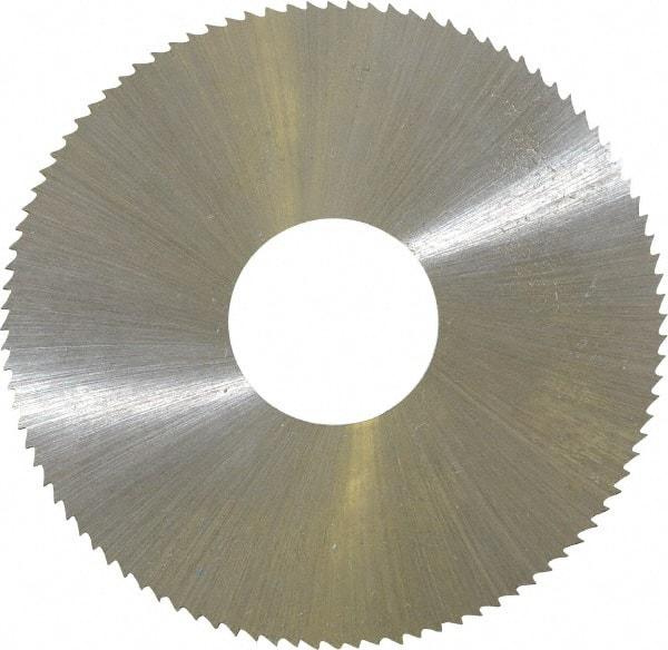 Controx - 2" Diam x 0.025" Blade Thickness x 5/8" Arbor Hole Diam, 100 Tooth Slitting & Slotting Saw - Arbor Connection, Right Hand, Uncoated, M2 High Speed Steel, Concave Ground - Eagle Tool & Supply