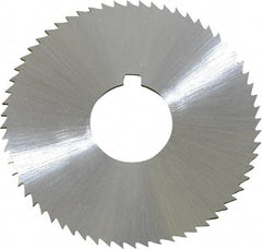 Controx - 2" Diam x 0.0469" Blade Thickness x 5/8" Arbor Hole Diam, 64 Tooth Slitting and Slotting Saw - Arbor Connection, Right Hand, Uncoated, Cobalt, Concave Ground, Contains Keyway - Eagle Tool & Supply